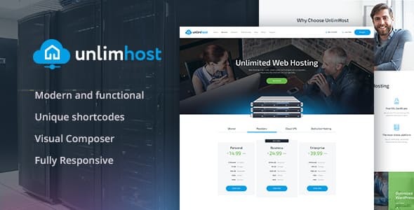 UnlimHost - A Hosting & Technology WordPress Theme