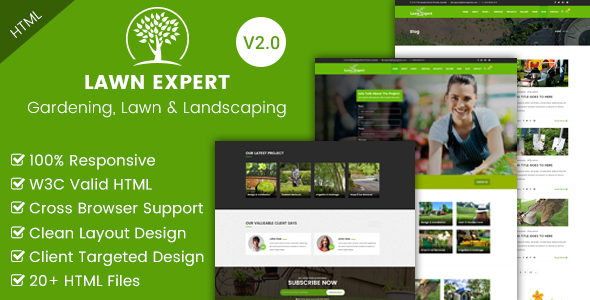 Lawn Expert Gardening Lawn And Landscaping Html Template By Envytheme