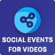 Social Events for Videos Add-on for Easy Social Share Buttons - CodeCanyon Item for Sale