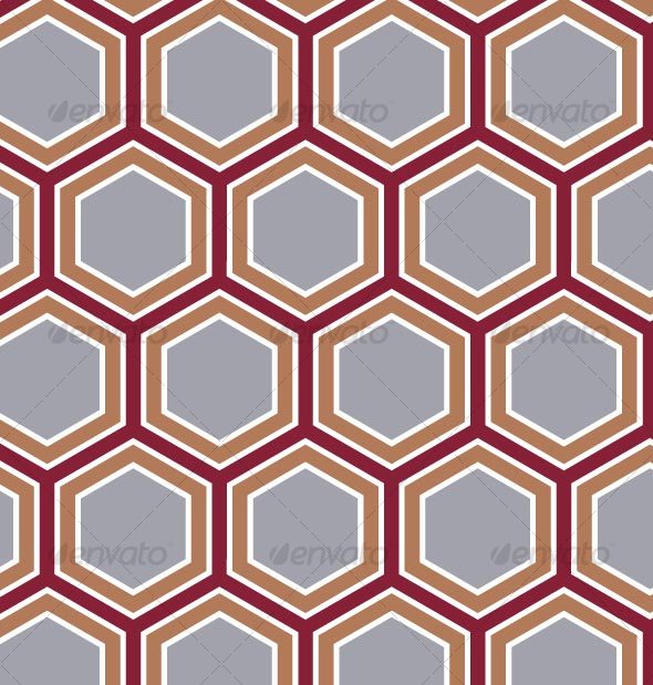 Retro Honeycomb Pattern - Patterns Decorative