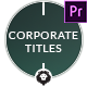 Minimal Corporate Titles - VideoHive Item for Sale