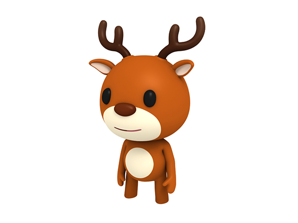 Rigged Little Deer - 3Docean 23437855