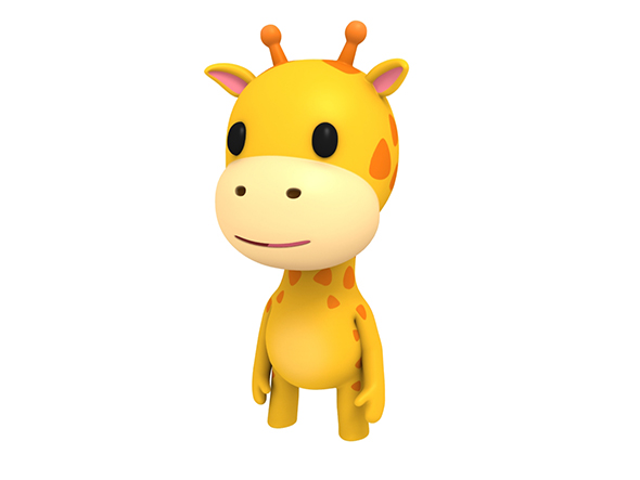 Rigged Little Giraffe - 3Docean 23438168