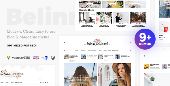 Belinni - Multi-Concept Blog / Magazine WordPress Theme