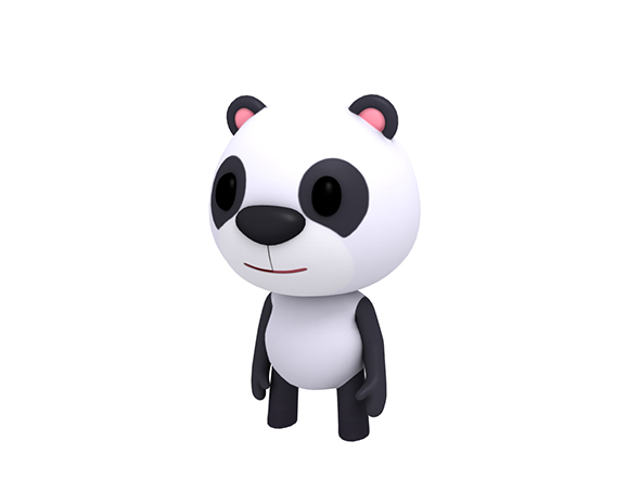 Rigged Little Panda - 3Docean 23438250