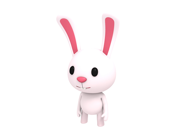Rigged Little Rabbit - 3Docean 23438279