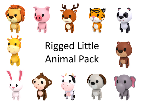 Rigged Little Animal - 3Docean 23438321