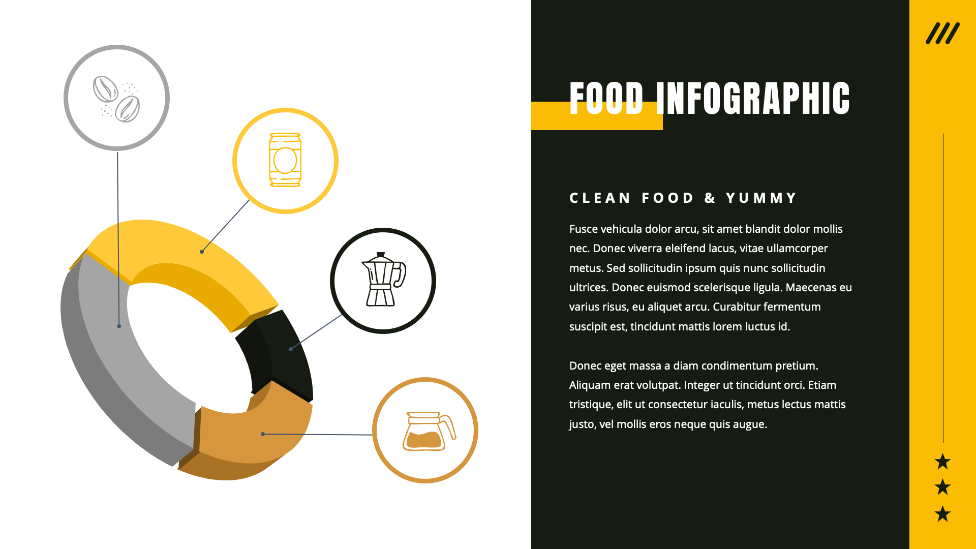 Foodiest - Food & Beverages Powerpoint Template, Presentation Templates