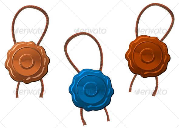 Wax seals - Decorative Vectors