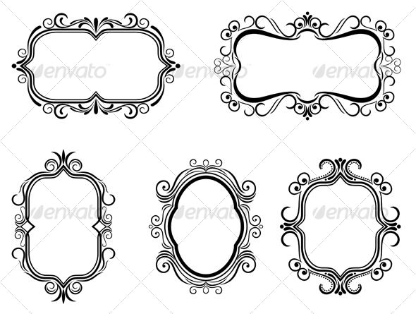 Antique vintage frames - Decorative Vectors