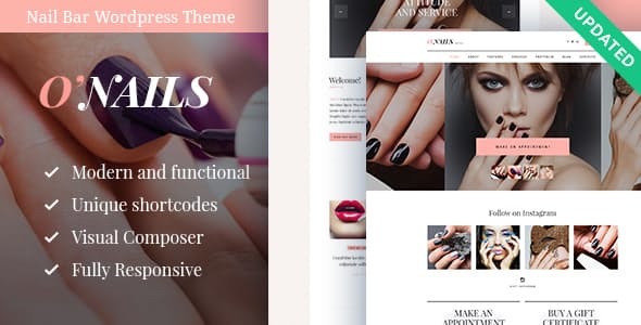 O’Nails - Nail Bar & Beauty Salon WordPress Theme by AncoraThemes ...