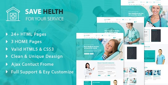 Wondrous Save Health - Medical  & Health  HTML5 Template