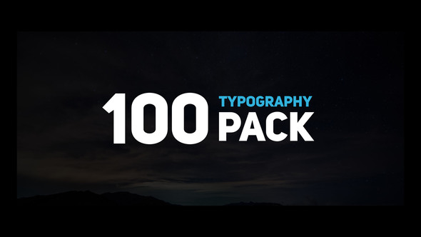 100 Typography Slides