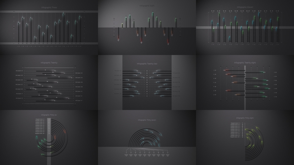 Glowing Infographics - VideoHive 23393495