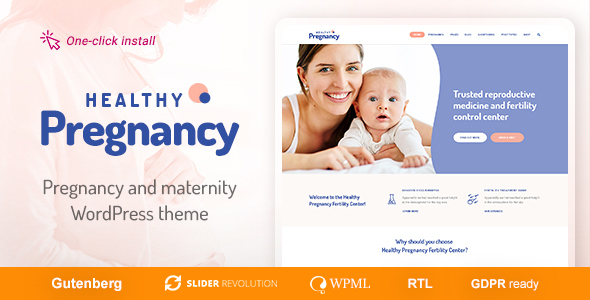 Healthy Pregnancy - Health & Medical WordPress Theme
