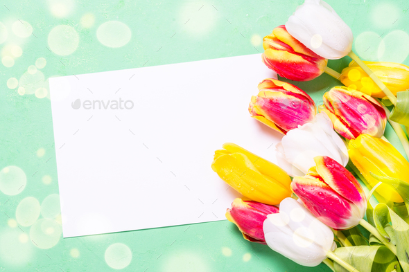 Holiday background or greeting card. Flower Stock Photo by Nadianb