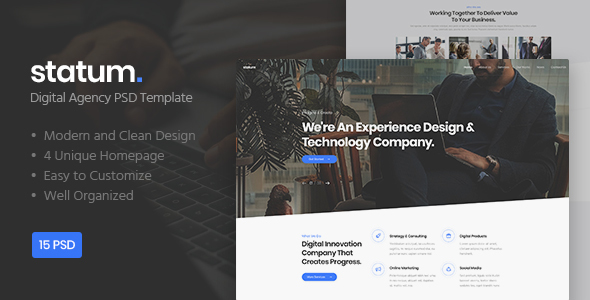 Statum - Digital - ThemeForest 23458241