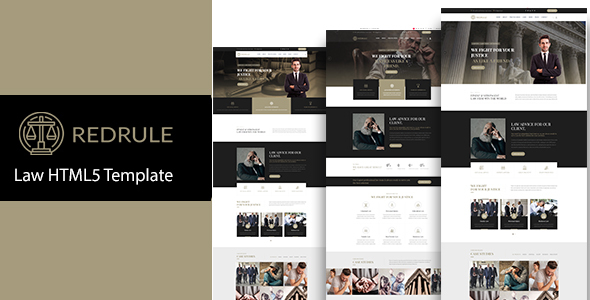 Red Rule – Law Firm and  Law  HTML 5 Template