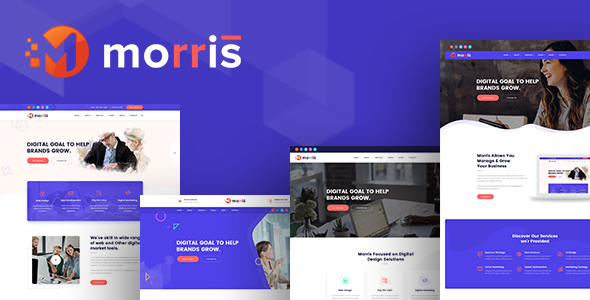 Exceptional Morris - SEO /Digital Agency HTML5 Template