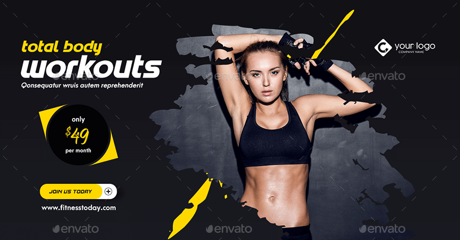 Fitness Banner Pack By Pshalive Graphicriver