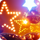 Neon Glowing Stars Tunnel 4k - 154