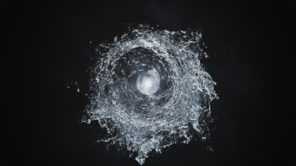 Water Swirls Logo Reveal Logo Stings template preview