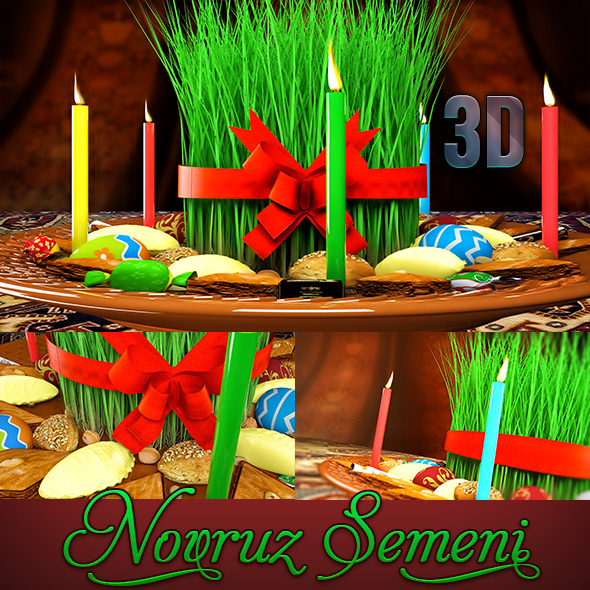 3D Novruz Semeni - 3Docean 23477175