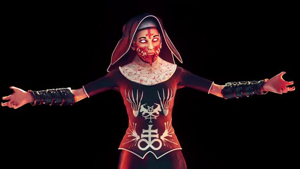 Cursed Nun VJ Loop alt