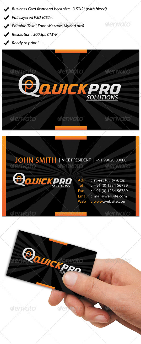 Stylish Business Card - Corporate Business Cards