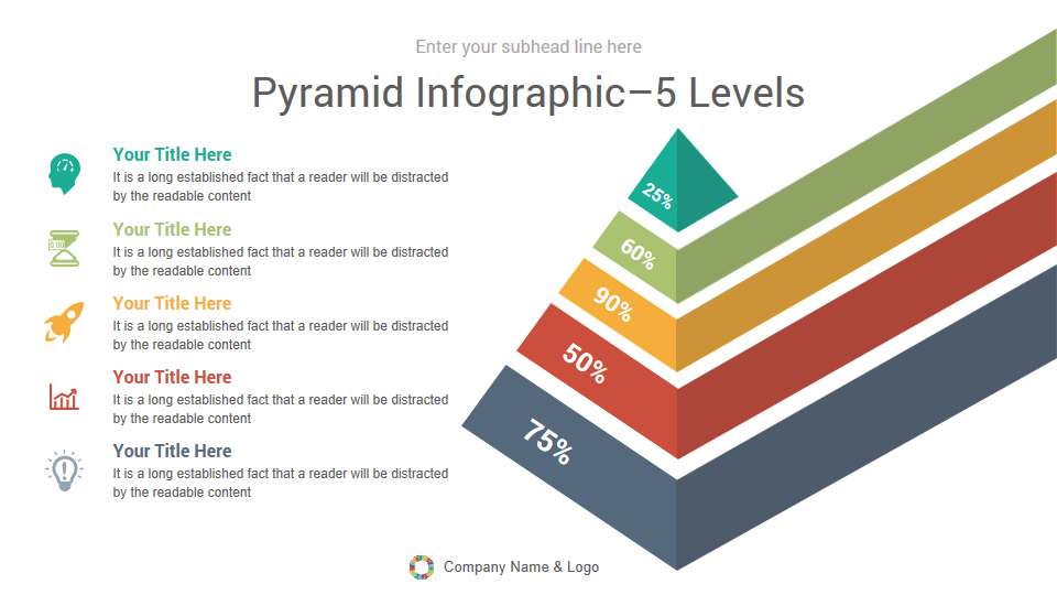 Pyramid Infographics Google Slides Template Diagrams By Ciloart Graphicriver