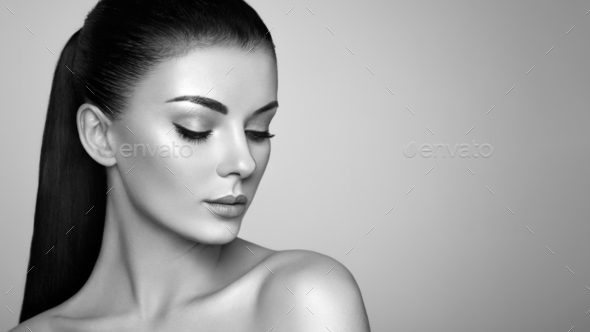 Beautiful woman face - Stock Photo - Images