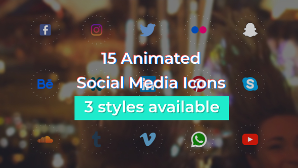 15 Animated Social - VideoHive 23496591