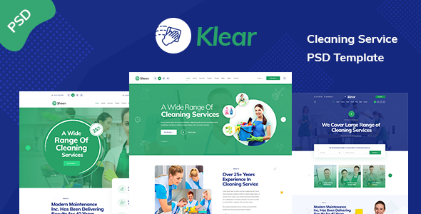 Klear - Cleaning - ThemeForest 23471907