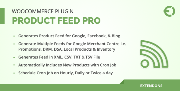 WooCommerce Product Feed Pro Plugin - Google, Facebook & More