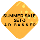 HTML Ad Banners - Summer Sale Set-3