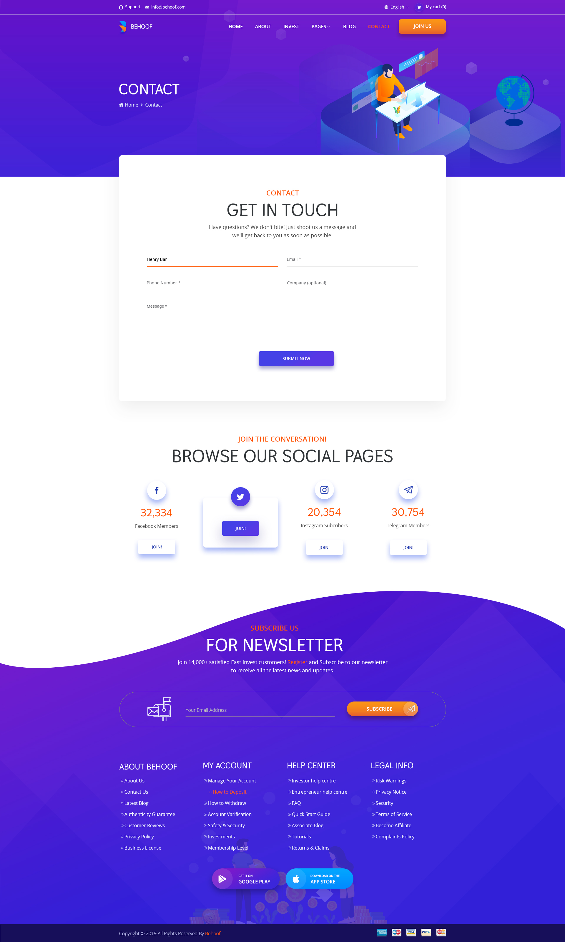 Behoof - Isometric Investment Website PSD Templates by pixelaxis ...