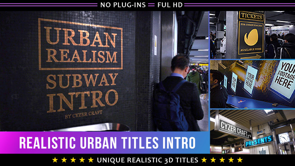 Urban Subway Titles - VideoHive 19654033