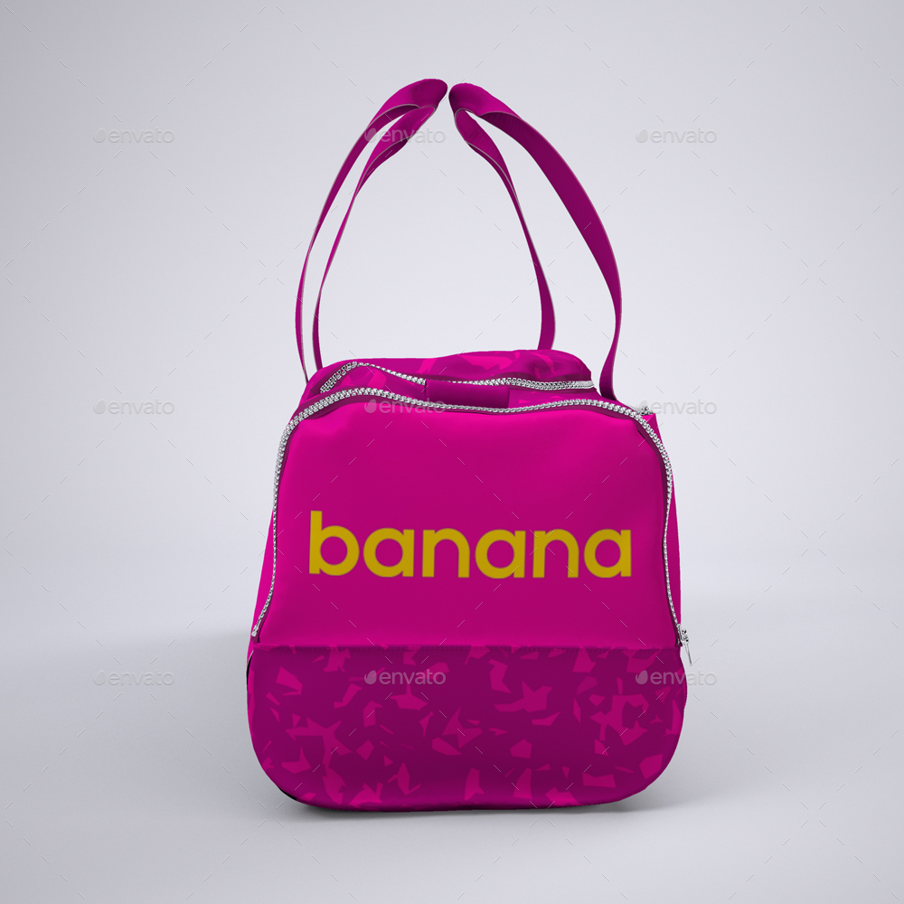 Download Sports Bag or Gym Duffel Bag Mock-Up by Sanchi477 ...