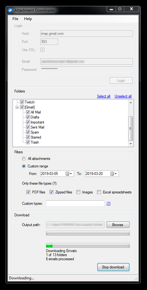 Email Attachment Downloader