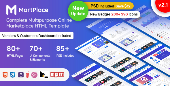 Martplace Multipurpose Online Marketplace Html Template With Martplace Multipurpose Online Marketplace Html Template With Dashboard