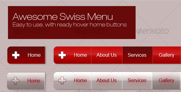 Swiss Menu - Web Elements