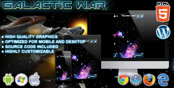 Galactic War - CodeCanyon 8142477