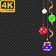 Christmas Balls Frame - 4K - Alpha - Loop - VideoHive Item for Sale