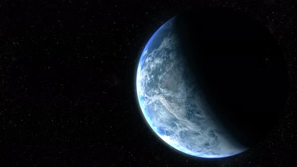 Cinematic Planet Earth Rotation Animation 04