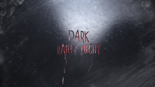 Dark Rainy Night - VideoHive 23510802