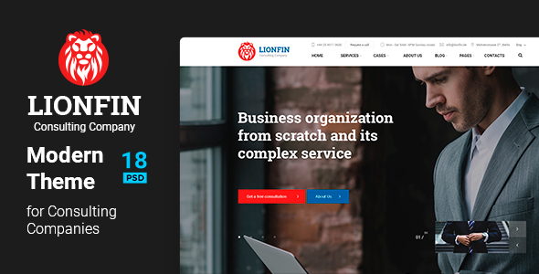LIONFIN - Consulting - ThemeForest 23504469
