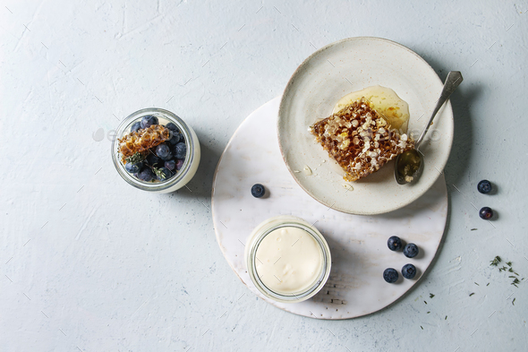 Panna cotta with berries - Stock Photo - Images