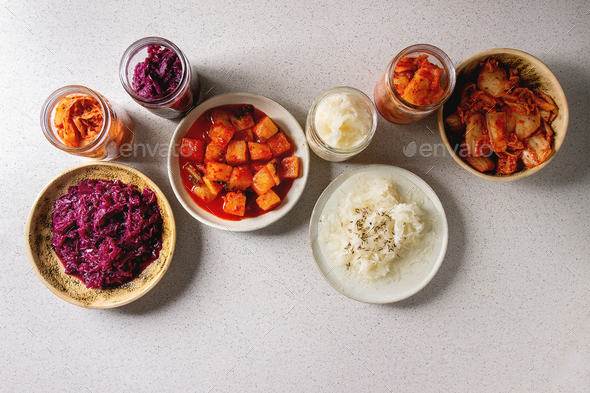 Variety of fermented food - Stock Photo - Images