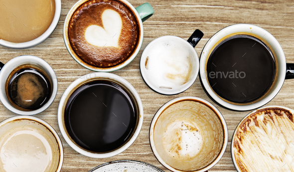 Coffee cup collection - Stock Photo - Images