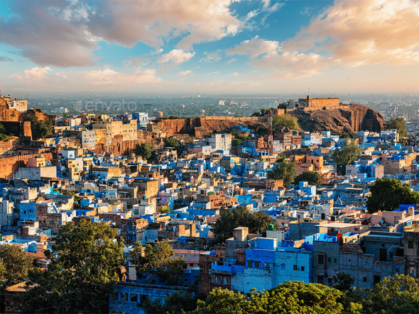 Jodhpur Blue City, India - Stock Photo - Images
